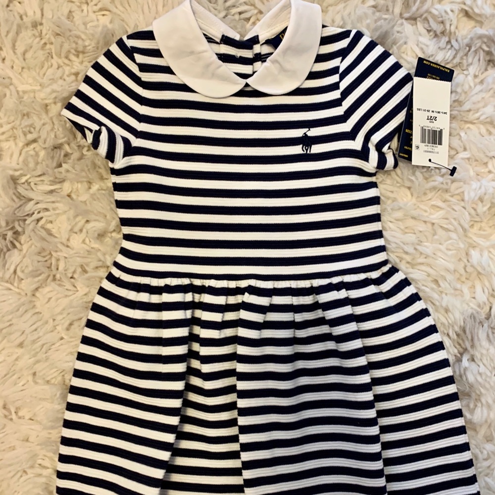 NWT Little girls Ralph Lauren striped dress